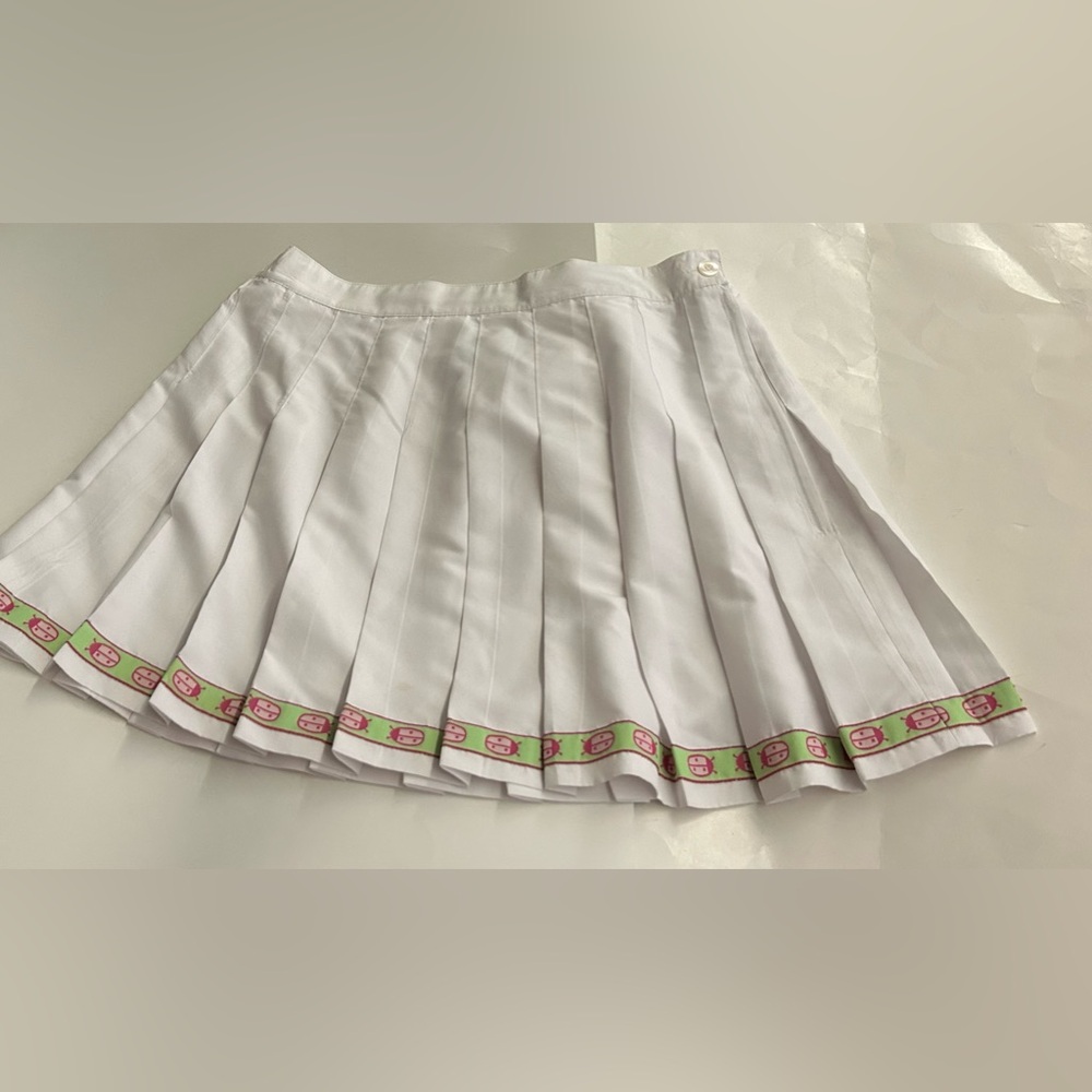 New White Lilly Pulitzer Tennis Skirt sz 14 Pleated Ladybugs Pickleball Summer